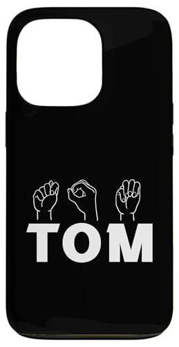 Gebärdensprache Tom Hülle für iPhone 13 Pro von Vorname Tom