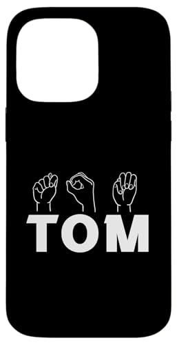 Gebärdensprache Tom Hülle für iPhone 14 Pro Max von Vorname Tom