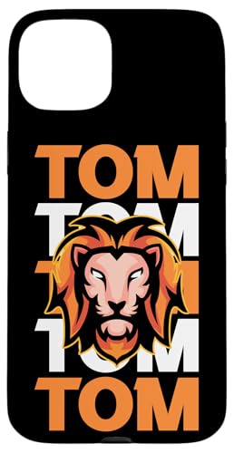 Löwe Tom Hülle für iPhone 15 Plus von Vorname Tom