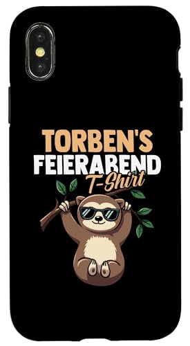 Faultier Torben Hülle für iPhone X/XS von Vorname Torben