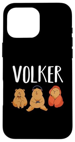Gamer Zocker Zocken Gaming Volker Hülle für iPhone 16 Pro Max von Vorname Volker