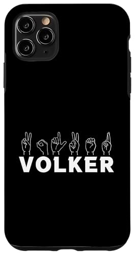 Gebärdensprache Volker Hülle für iPhone 11 Pro Max von Vorname Volker