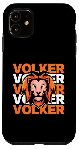 Löwe Volker Hülle für iPhone 11 von Vorname Volker