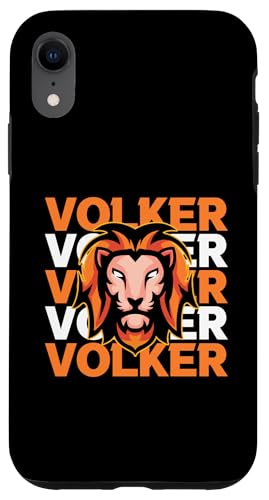 Löwe Volker Hülle für iPhone XR von Vorname Volker