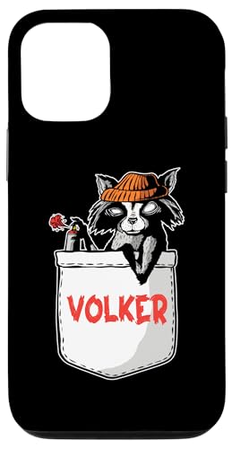Waschbär Volker Hülle für iPhone 12/12 Pro von Vorname Volker