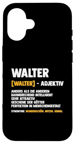 Walter Hülle für iPhone 16 von Vorname Walter