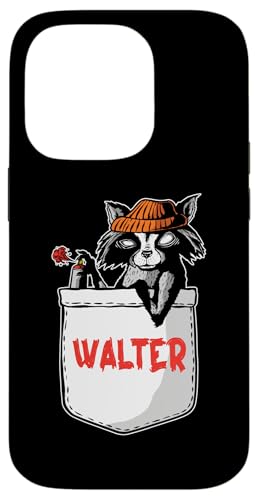 Waschbär Walter Hülle für iPhone 14 Pro von Vorname Walter