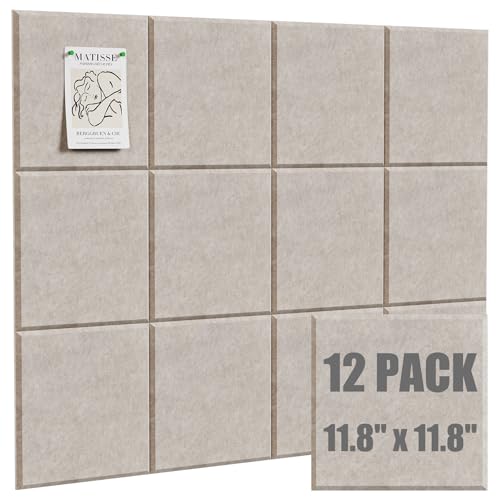 Vorshape 12 Stück große Korktafel, quadratische Filz-Wandfliesen, 122 x 91,4 cm, dekorative Pinnwand, Wand-Organizer für Zuhause, Büro, Schule, helles Kamel Vorshape 12 Stück große Korktafel, quadratische Filz-Wandfliesen, 122 x 91,4 cm, dekorative Pinnwand, Wand-Organizer für Zuhause, Büro, Schule, helles Kamel von Vorshape