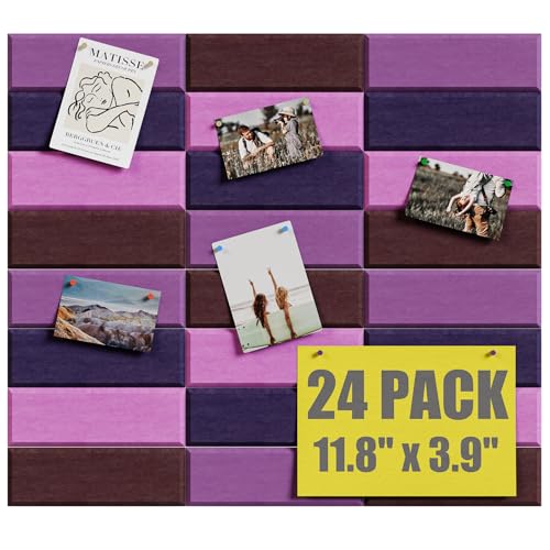 Vorshape 24 Stück große Korktafel, Filz-Wandfliesen, 91,4 x 81,3 cm, dekorative Pinnwand, Wand-Organizer für Zuhause, Büro, Schule, Rosa, sortiert Vorshape 24 Stück große Korktafel, Filz-Wandfliesen, 91,4 x 81,3 cm, dekorative Pinnwand, Wand-Organizer für Zuhause, Büro, Schule, Rosa, sortiert von Vorshape
