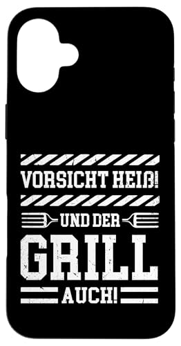 Vorsicht Heiß Und Der Grill Auch Grillparty Grillliebhaber Hülle für iPhone 16 Plus Vorsicht Heiß Und Der Grill Auch Grillparty Grillliebhaber Hülle für iPhone 16 Plus von Vorsicht Heiß Und Der Grill Auch BBQ Spruch Hobby