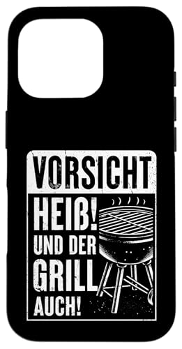 Vorsicht Heiß Und Der Grill Auch Grillparty Grillliebhaber Hülle für iPhone 16 Pro Vorsicht Heiß Und Der Grill Auch Grillparty Grillliebhaber Hülle für iPhone 16 Pro von Vorsicht Heiß Und Der Grill Auch BBQ Spruch Hobby
