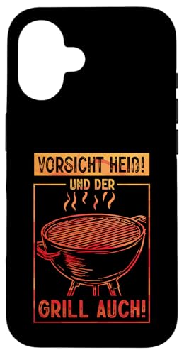 Vorsicht Heiß Und Der Grill Auch Grillparty Grillliebhaber Hülle für iPhone 16 Vorsicht Heiß Und Der Grill Auch Grillparty Grillliebhaber Hülle für iPhone 16 von Vorsicht Heiß Und Der Grill Auch BBQ Spruch Hobby