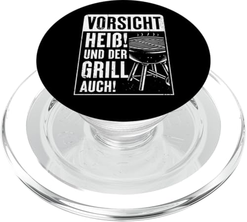 Vorsicht Heiß Und Der Grill Auch Grillparty Grillliebhaber PopSockets PopGrip für MagSafe Vorsicht Heiß Und Der Grill Auch Grillparty Grillliebhaber PopSockets PopGrip für MagSafe von Vorsicht Heiß Und Der Grill Auch BBQ Spruch Hobby