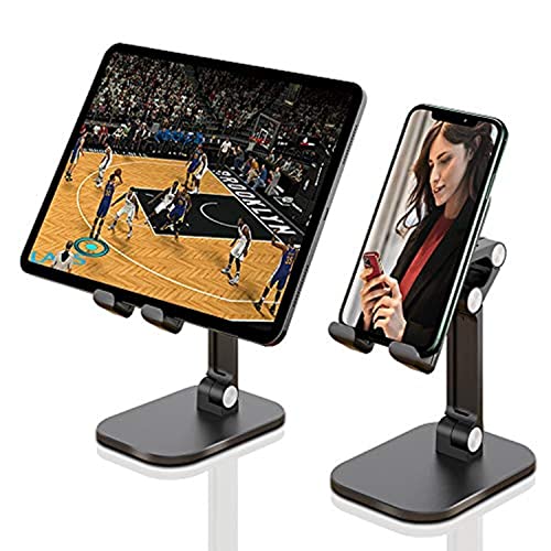 Vortex ZMZJ01 Winkel-Höhenverstellbarer klappbarer Handy-Tablet-Ständer, kompatibel mit iPhone, Samsung Google Pixel-Mobiltelefonen und -Tablets (4,7-13 Zoll) und mehr, schwarz von Vortex