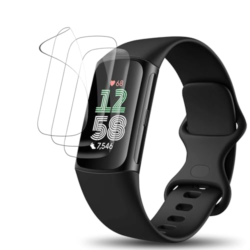 Votvloay 3 Stück Schutzfolie für FitBit Charge 6 Displayschutz,TPU HD Klar Displayfolie Premium Qualität Weich,Abdeckung Blasenfrei Anti-Staub für FitBit Charge 6 Flexible Folie Votvloay 3 Stück Schutzfolie für FitBit Charge 6 Displayschutz,TPU HD Klar Displayfolie Premium Qualität Weich,Abdeckung Blasenfrei Anti-Staub für FitBit Charge 6 Flexible Folie von Votvloay