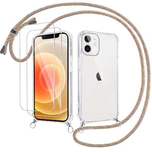Votvloay Handykette Handyhülle für iPhone 11 6,1" Hülle mit Band - mit 2 x Schutzfolie, Transparent Case mit Kordel zum Umhängen Abnehmbar, Weich Silikon TPU Bumper Stoßfest Schutzhülle Cover, Gelb Votvloay Handykette Handyhülle für iPhone 11 6,1" Hülle mit Band - mit 2 x Schutzfolie, Transparent Case mit Kordel zum Umhängen Abnehmbar, Weich Silikon TPU Bumper Stoßfest Schutzhülle Cover, Gelb von Votvloay