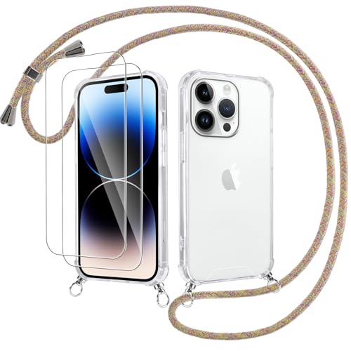 Votvloay Handykette Handyhülle für iPhone 11 Pro Max 6,5" Hülle mit Band - mit 2 x Schutzfolie, Transparent Case mit Kordel zum Umhängen, Weich Silikon TPU Bumper Stoßfest Schutzhülle Cover, Gelb Votvloay Handykette Handyhülle für iPhone 11 Pro Max 6,5" Hülle mit Band - mit 2 x Schutzfolie, Transparent Case mit Kordel zum Umhängen, Weich Silikon TPU Bumper Stoßfest Schutzhülle Cover, Gelb von Votvloay