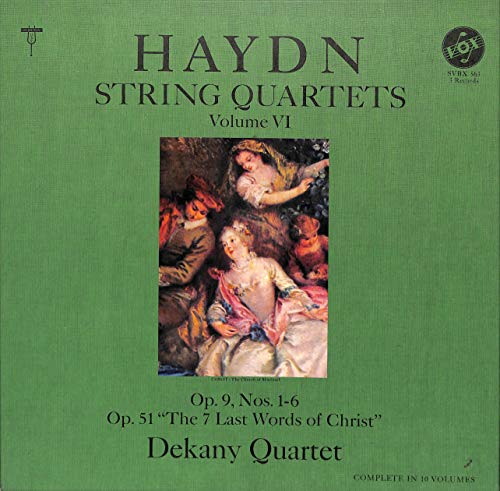 Haydn: String Quartets Vol. VI; op. 9, Nos. 1-6; op. 51 The Last Words of Christ - SVBX 563 - Vinyl Box Haydn: String Quartets Vol. VI; op. 9, Nos. 1-6; op. 51 The Last Words of Christ - SVBX 563 - Vinyl Box von Vox