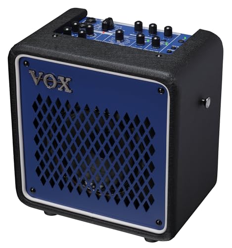 VOX - Mini Go 10 Iron Blue, Combo Verstärker für Gitarre und Stimme Serie "Transistor" Effekte, 10 W Leistung, Lautsprecher von 6,5 Zoll bis 16 Ohm, Farbe Iron Blue VOX - Mini Go 10 Iron Blue, Combo Verstärker für Gitarre und Stimme Serie "Transistor" Effekte, 10 W Leistung, Lautsprecher von 6,5 Zoll bis 16 Ohm, Farbe Iron Blue von Vox