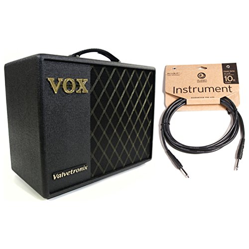 VOX VT20X Instrumentenkabel für Gitarre, 20 W, mit 3 m langem Instrumentenkabel von Vox