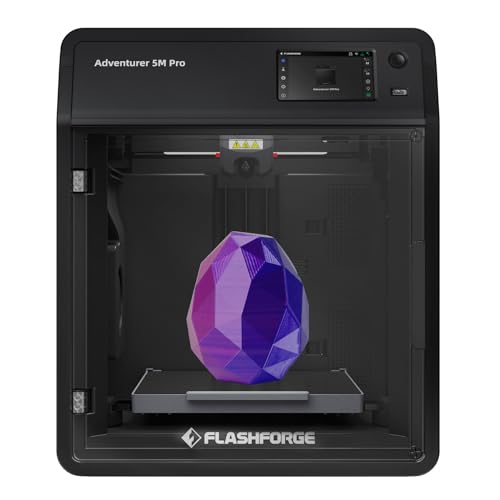 Flashforge Adventurer 5M Pro 3D Drucker mit max. 600mm/s Geschwindigkeit,automatischer Nivellierung, Dual Filtration System, Fernüberwachung, Schnellabnehmbare Düse, Automatische Abschaltung von Voxelab