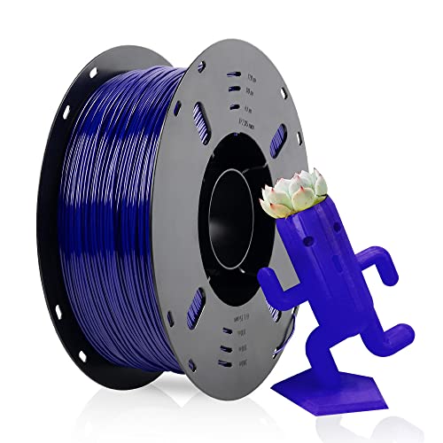 VOXELAB PETG Filament 1.75mm, Hochwertiges 3D Drucker Filament PETG, Gute Haftung für 3D Druck, Ordentliche Spule, Präzise Maßgenauigkeit +/- 0.02 mm, 1kg (2.2lbs), PETG Blau von Voxelab