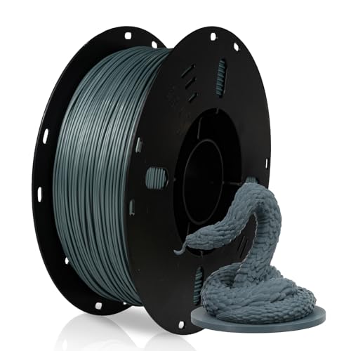 VOXELAB PLA 3D-Drucker-Filament, Maßgenauigkeit +/- 0,02 mm, 1 kg Spule (1,0 kg), 1,75 mm, passend für die meisten FDM-Drucker, grau von Voxelab