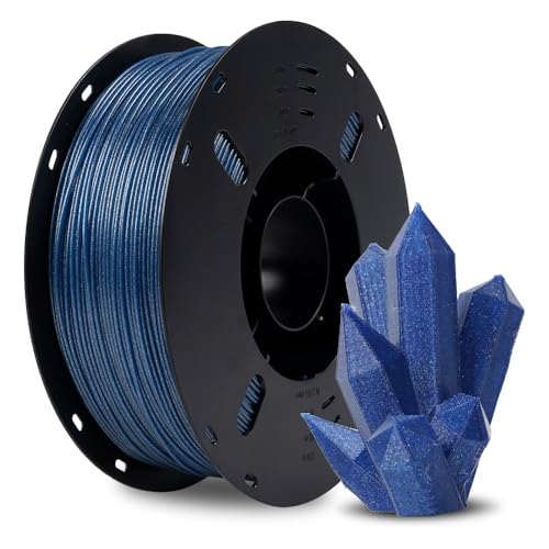 VOXELAB PLA Filament 1.75mm, Hochwertiges 3D Drucker Filament PLA, Gute Haftung für 3D Druck, Vakuumverpackung, Ordentliche Spule, Präzise Maßgenauigkeit +/- 0.02 mm, 1kg (2.2lbs) Galaxieblau von Voxelab