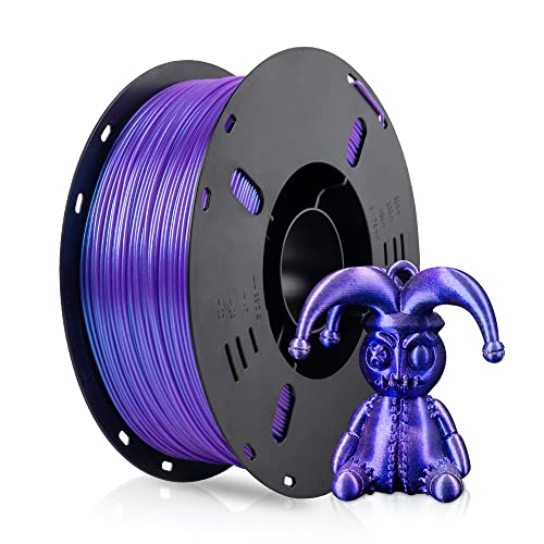 VOXELAB PLA Filament 1.75mm, Hochwertiges 3D Drucker Filament PLA, Gute Haftung für 3D Druck, Vakuumverpackung, Ordentliche Spule, Präzise Maßgenauigkeit +/- 0.02 mm, 1kg (2.2lbs) Nebula Purple von Voxelab