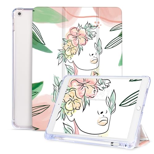 Vozehui 10.2 Zoll Hülle für iPad 9th/8th/7th Generation Hülle mit Pencil Holder，Tri-fold Ständer Auto Sleep Wake Stoßfeste Hülle für iPad Hülle 10.2 Zoll 2021/2020/2019 von Vozehui