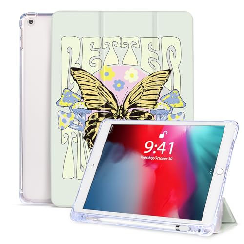 Vozehui 10.2 Zoll Hülle für iPad 9th/8th/7th Generation Hülle mit Pencil Holder，Tri-fold Ständer Auto Sleep Wake Stoßfeste Hülle für iPad Hülle 10.2 Zoll 2021/2020/2019 von Vozehui