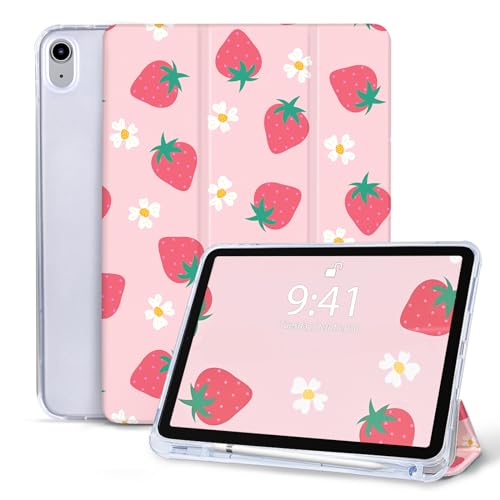 Vozehui 10.9 Zoll Hülle für iPad 10 Generation Hülle 2022 mit Bleistifthalter, Tri-Fold Ständer Schlanke Leichte Schutzhülle Intelligente Hülle mit Automatische Weckfunktion für iPad 10 Hülle von Vozehui