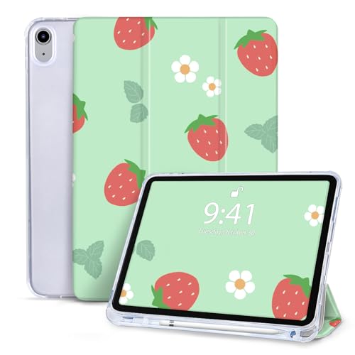 Vozehui 10.9 Zoll Hülle für iPad 10 Generation Hülle 2022 mit Bleistifthalter, Tri-Fold Ständer Schlanke Leichte Schutzhülle Intelligente Hülle mit Automatische Weckfunktion für iPad 10 Hülle von Vozehui