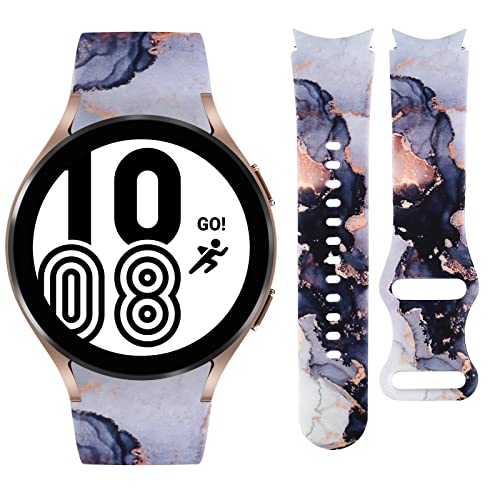 Vozehui 20mm Armband Kompatibel mit Galaxy Watch 7/6/5/4 40mm 44mm, Silikon Marmormuster Bedruckte Ersatzbänder für Samsung Galaxy Watch 7/6/5/4, Galaxy Watch5 Pro/Galaxy Watch 4 Classic 42mm 46mm Vozehui 20mm Armband Kompatibel mit Galaxy Watch 7/6/5/4 40mm 44mm, Silikon Marmormuster Bedruckte Ersatzbänder für Samsung Galaxy Watch 7/6/5/4, Galaxy Watch5 Pro/Galaxy Watch 4 Classic 42mm 46mm von Vozehui