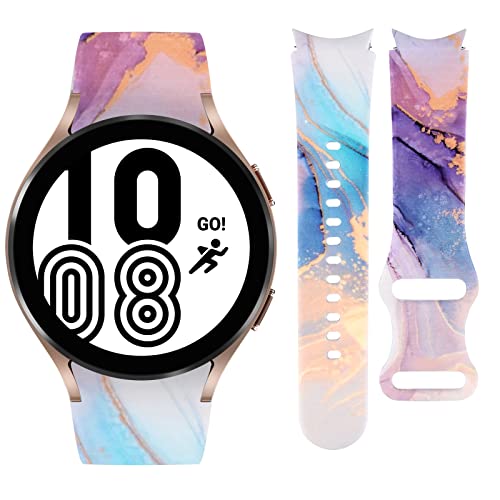 Vozehui 20mm Armband Kompatibel mit Galaxy Watch 7/6/5/4 40mm 44mm, Silikon Marmormuster Bedruckte Ersatzbänder für Samsung Galaxy Watch 7/6/5/4, Galaxy Watch5 Pro/Galaxy Watch 4 Classic 42mm 46mm Vozehui 20mm Armband Kompatibel mit Galaxy Watch 7/6/5/4 40mm 44mm, Silikon Marmormuster Bedruckte Ersatzbänder für Samsung Galaxy Watch 7/6/5/4, Galaxy Watch5 Pro/Galaxy Watch 4 Classic 42mm 46mm von Vozehui
