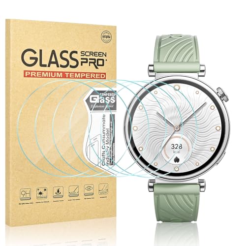 Vozehui 6-Stück Schutzfolie Kompatibel mit HUAWEI Watch GT 4 41mm,Anti-Kratzen HD Hartglas Displayschutzfolie für HUAWEI Watch GT 4 41mm Vozehui 6-Stück Schutzfolie Kompatibel mit HUAWEI Watch GT 4 41mm,Anti-Kratzen HD Hartglas Displayschutzfolie für HUAWEI Watch GT 4 41mm von Vozehui