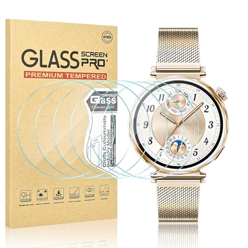 Vozehui 6-Stück Schutzfolie Kompatibel mit HUAWEI Watch GT 5 41mm Displayschutz,Anti-Kratzen HD Hartglas Displayschutzfolie für HUAWEI Watch GT 5 41mm Screen Protector Vozehui 6-Stück Schutzfolie Kompatibel mit HUAWEI Watch GT 5 41mm Displayschutz,Anti-Kratzen HD Hartglas Displayschutzfolie für HUAWEI Watch GT 5 41mm Screen Protector von Vozehui