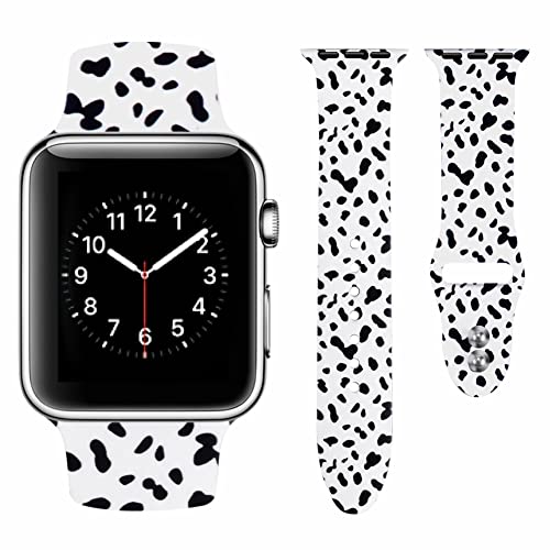 Vozehui Armband Kompatibel mit Apple Watch Armband 41mm 40mm 38mm für Damen Herren, Weiches Silikon Ersatzarmband Sportarmband für iWatch 38mm 40mm 41mm Armband Series SE 8 7 6 5 4 3 2 1 von Vozehui