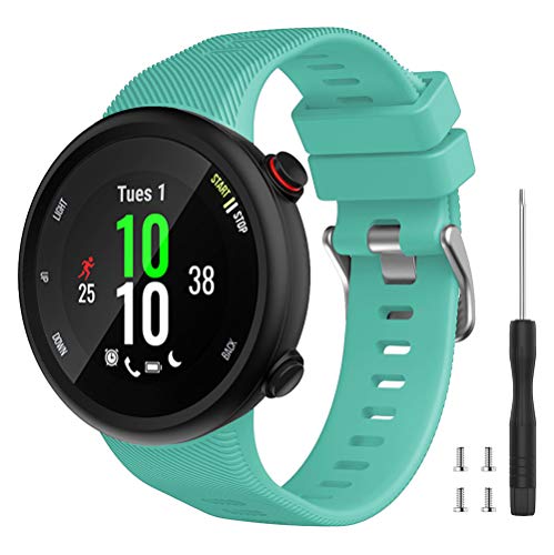 Vozehui Armband Kompatibel mit Garmin Forerunner 45,Soft Silikon Sport Ersatz Armbänder für Garmin Forerunner 45 für Frauen und Männer von Vozehui