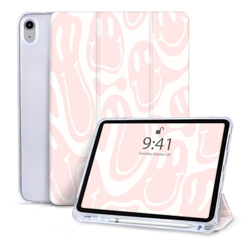 Vozehui Hülle für iPad Air 11 Zoll M2 2024 iPad Air 6/iPad Air 5 Generation 2022/iPad Air 4 Generation 2020 10.9 Zoll, Dreifach Faltständer Schutzhülle mit Automatisches Ruhen/Wecken Hülle von Vozehui