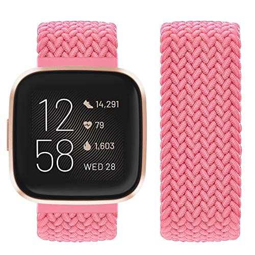 Vozehui Kompatibel mit Fitbit Versa Armband/Fitbit Versa 2 Armband, elastisch atmungsaktives, weiches Nylon Strick Sportersatzband für Fitbit Versa 2/Fitbit Versa/Versa Lite, Damen Herren Vozehui Kompatibel mit Fitbit Versa Armband/Fitbit Versa 2 Armband, elastisch atmungsaktives, weiches Nylon Strick Sportersatzband für Fitbit Versa 2/Fitbit Versa/Versa Lite, Damen Herren von Vozehui