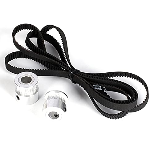 Compasty Z-Achsen GT2 Zeitliche Koordinierung GüRtel Zahnriemen Scheiben Satz 24 Zahn Synchron Rad und 1068 Mm Riemen für X5SA / X5SA PRO / X5SA-2E 3D DRUCKER von Compasty