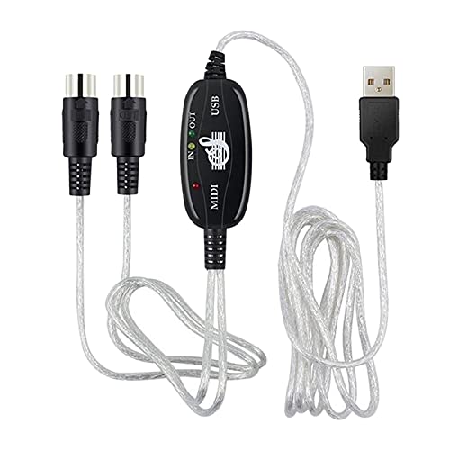 USB zu MIDI 5-poliger Kabelkonverter 2-in-1 auf PC Audio-Ausgang Bearbeitung für Klavier, Elektronik, Elektronik USB zu MIDI 5-poliger Kabelkonverter 2-in-1 auf PC Audio-Ausgang Bearbeitung für Klavier, Elektronik, Elektronik von Vrttlkkfe