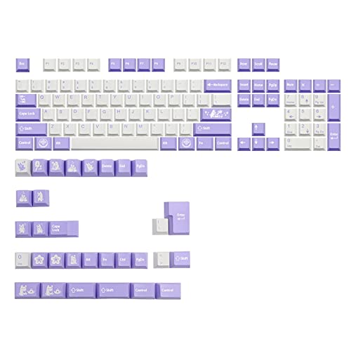 Vrttlkkfe 135 Tasten/Set Thema PBT Subbed Keycap für MX Switch FL980 Mechanische Tastatur Keycap English Key von Vrttlkkfe