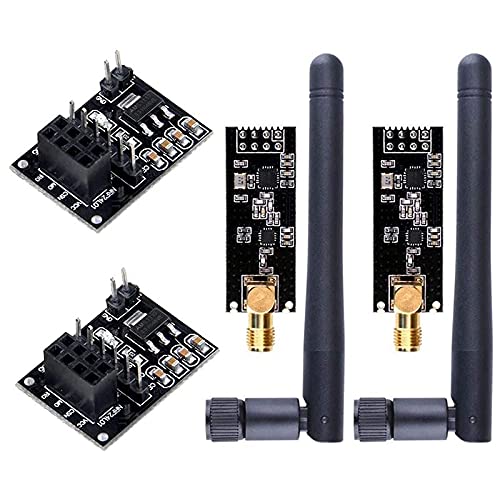 Vrttlkkfe 2 Stück NRF24L01+PA+LNA RF Transceiver-Modul mit Antenne 2,4 GHz 1100M + NRF24L01 Funkmodul für Vrttlkkfe 2 Stück NRF24L01+PA+LNA RF Transceiver-Modul mit Antenne 2,4 GHz 1100M + NRF24L01 Funkmodul für von Vrttlkkfe