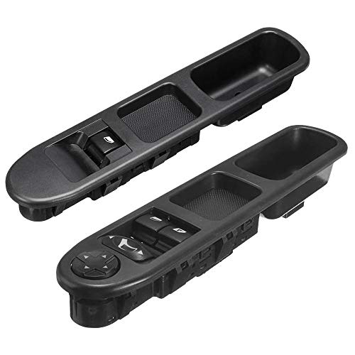Vrttlkkfe Elektrischer Steuerschalter für Fahrerseite und Beifahrerseite, für 207 2007–2015 6554QC 6490HQ 6554HJ, 2 Stück von Vrttlkkfe