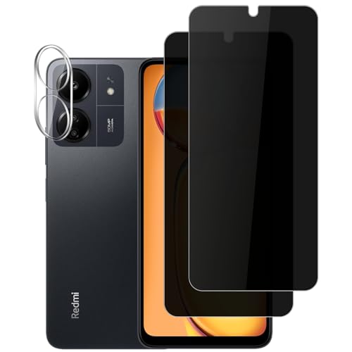 Vsjnk Anti-Spähen Screen Protector für Xiaomi Redmi 13C 5G mit 2 Stück Privatsphäre Panzer Schutz Glas 1X Kamera Panzerfolie 9H Härte Tempered Glass,HD Displayschutzfolie,kompatible mit Redmi 13C 5G Vsjnk Anti-Spähen Screen Protector für Xiaomi Redmi 13C 5G mit 2 Stück Privatsphäre Panzer Schutz Glas 1X Kamera Panzerfolie 9H Härte Tempered Glass,HD Displayschutzfolie,kompatible mit Redmi 13C 5G von Vsjnk