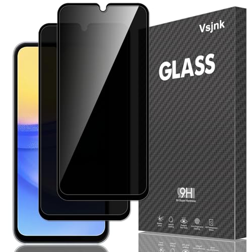Vsjnk Anti-Spähen Sichtschutz für Samsung Galaxy A16 mit 2 Stück Privatsphäre Tempered Glass Folie 9H Panzer Schutz Glas HD Displayschutzfolie,kompatible mit Galaxy A16 Vsjnk Anti-Spähen Sichtschutz für Samsung Galaxy A16 mit 2 Stück Privatsphäre Tempered Glass Folie 9H Panzer Schutz Glas HD Displayschutzfolie,kompatible mit Galaxy A16 von Vsjnk