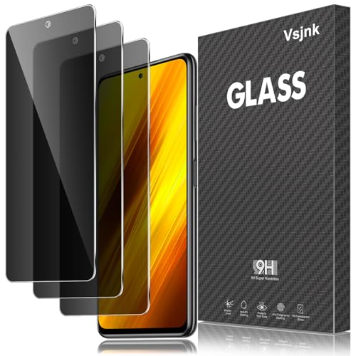 Vsjnk Anti-Spähen Sichtschutz für Xiaomi Poco X3/Poco X3 NFC/Poco X3 Pro mit 3 Stück Privatsphäre Tempered Glass Folie 9H Panzer Schutz Glas HD Displayschutzfolie,kompatible mit Xiaomi Poco X3 Vsjnk Anti-Spähen Sichtschutz für Xiaomi Poco X3/Poco X3 NFC/Poco X3 Pro mit 3 Stück Privatsphäre Tempered Glass Folie 9H Panzer Schutz Glas HD Displayschutzfolie,kompatible mit Xiaomi Poco X3 von Vsjnk