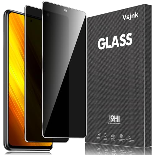 Vsjnk Anti-Spähen Sichtschutz fur Xiaomi Poco X3/Poco X3 NFC/Poco X3 Pro mit 2 Stück Privatsphäre Tempered Glass Folie 9H Panzer Schutz Glas HD Displayschutzfolie,kompatible mit Xiaomi Poco X3 Vsjnk Anti-Spähen Sichtschutz fur Xiaomi Poco X3/Poco X3 NFC/Poco X3 Pro mit 2 Stück Privatsphäre Tempered Glass Folie 9H Panzer Schutz Glas HD Displayschutzfolie,kompatible mit Xiaomi Poco X3 von Vsjnk